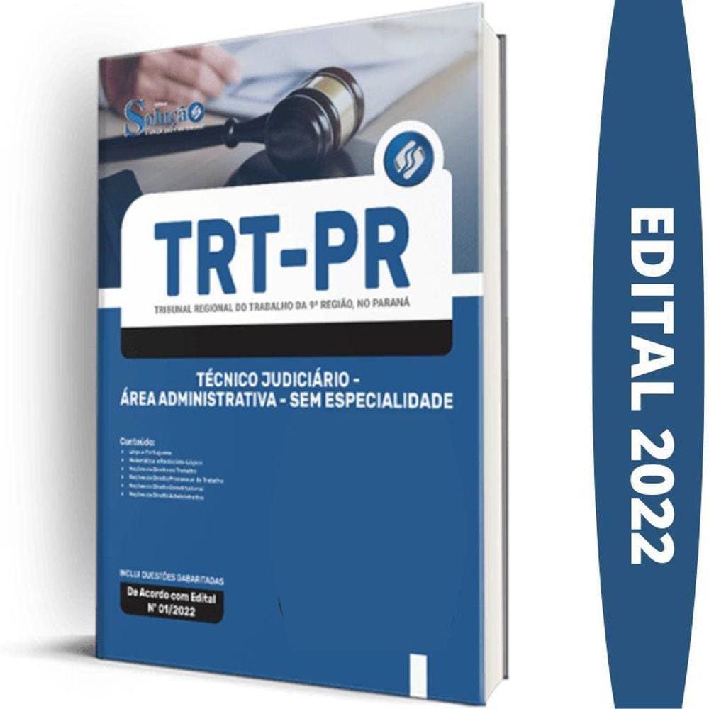 Apostila Trt Pr 9 - Técnico Administrativo Sem Especialidade