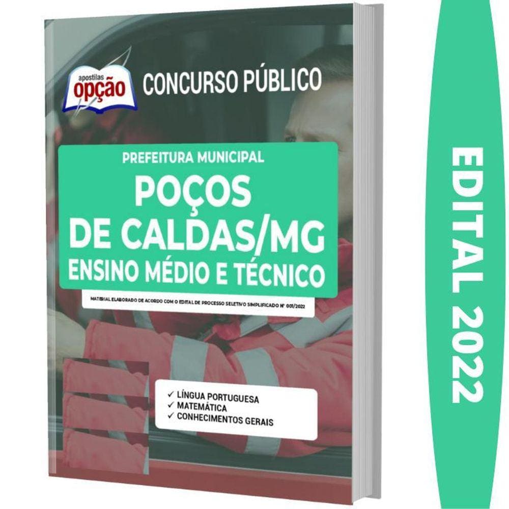 Apostila Prefeitura Poços De Caldas - Ensino Médio E Técnico