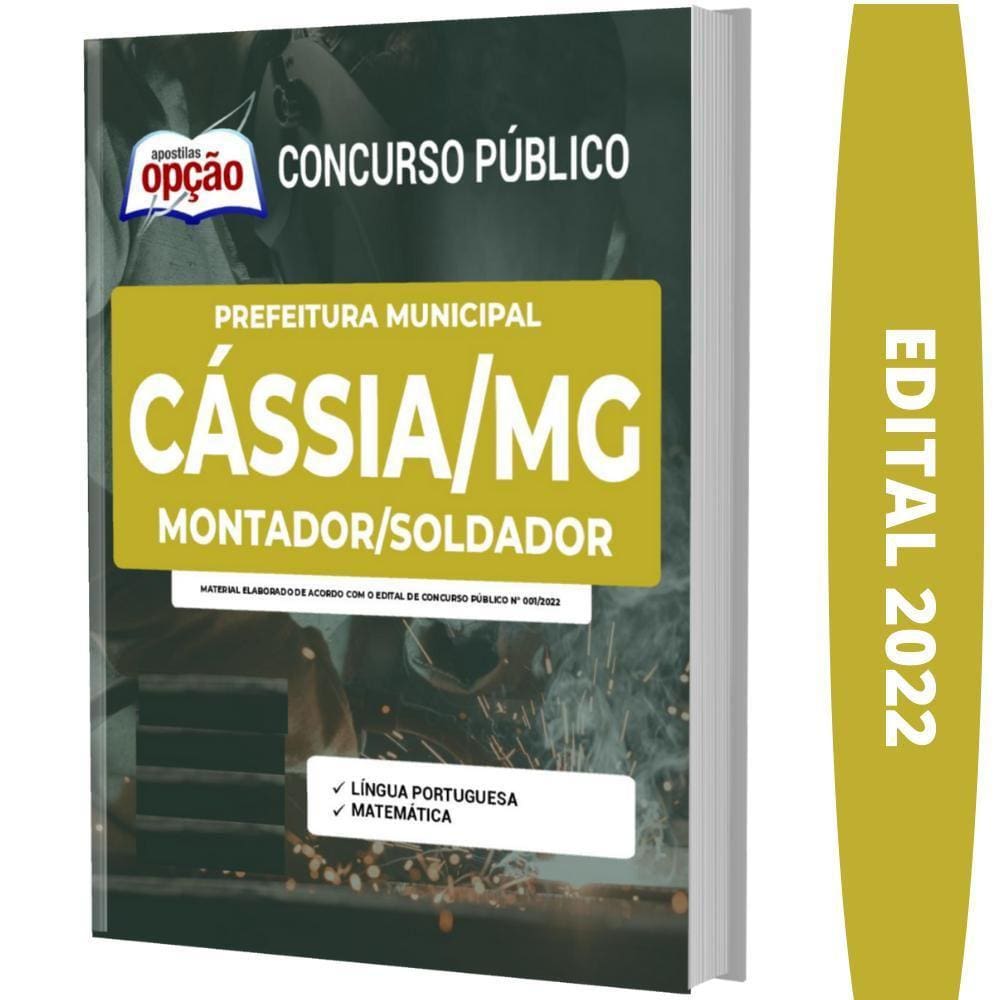 Apostila Prefeitura Cássia Mg - Montador/Soldador