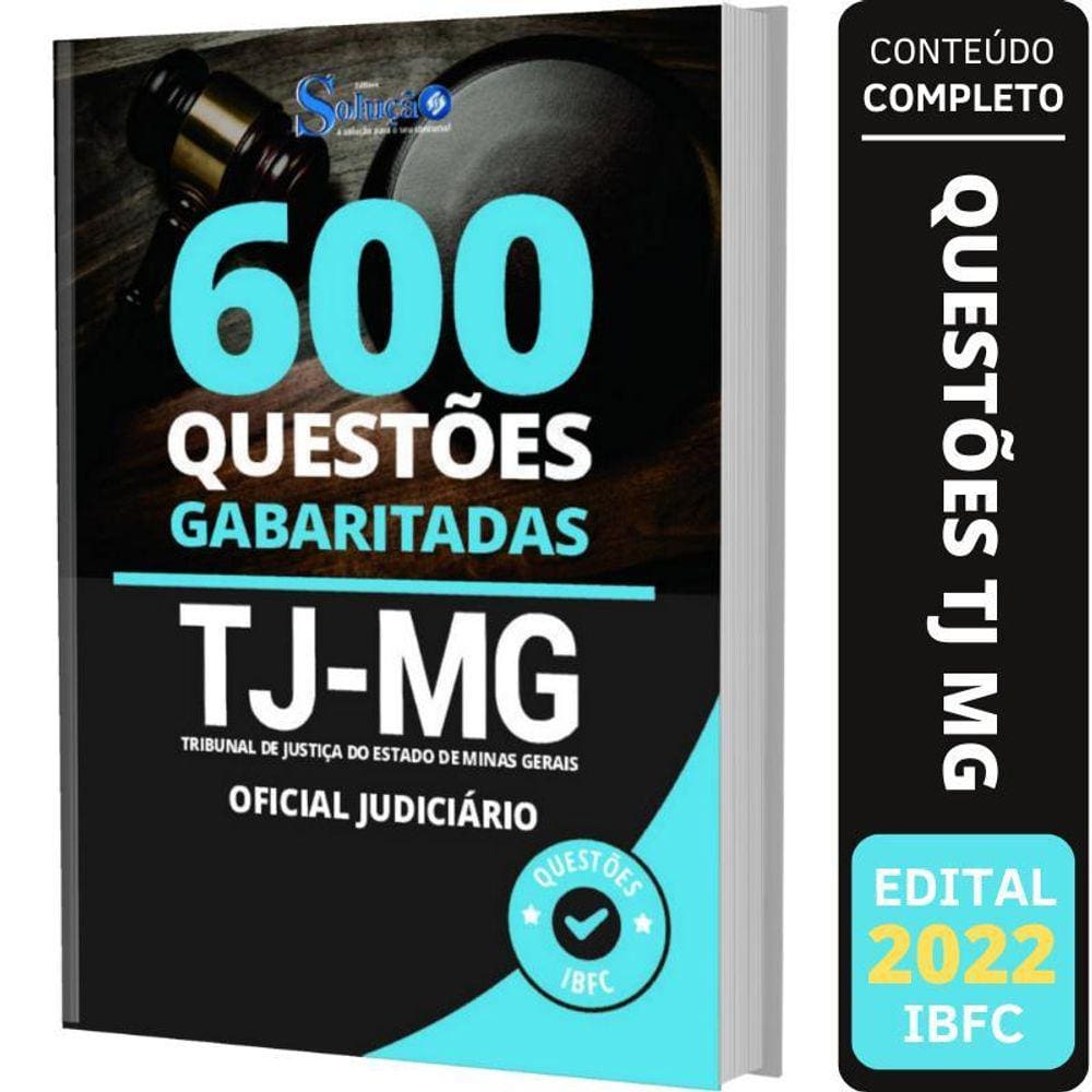 Caderno De Questões Tj Mg - Oficial Judiciário