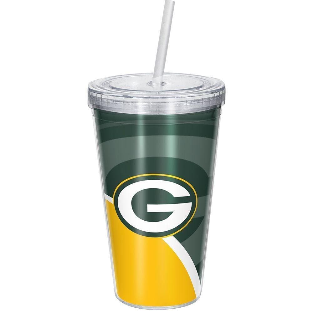 Copo Com Canudo Luxo Nfl Green Bay Packers