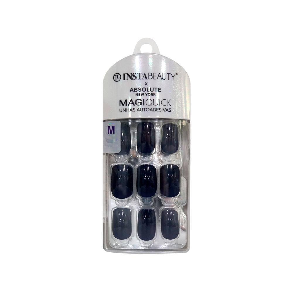 Abny Magiquick Unhas Postiças Média Autoc Cobalt Blue 24 Un