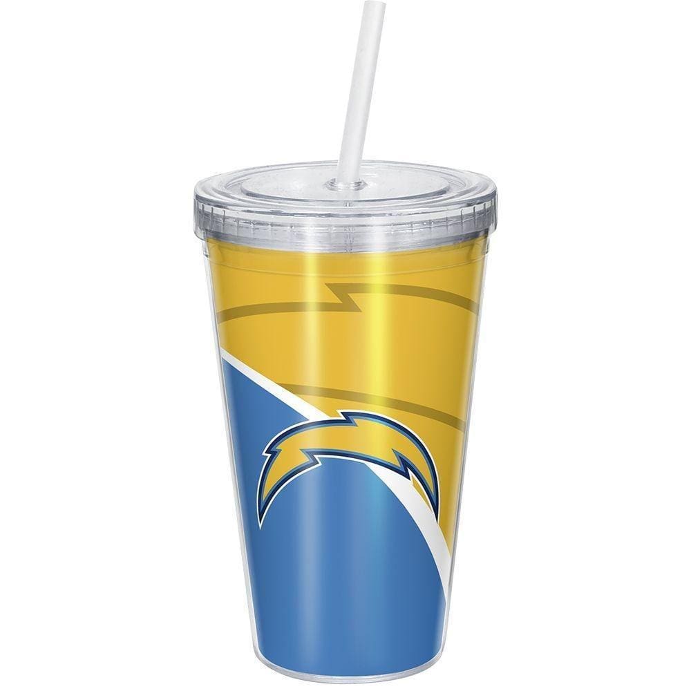 Copo Com Canudo Luxo Nfl Los Angeles Chargers