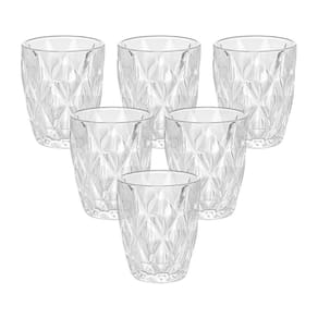 Jogo De Copos Lyor Diamond Transparente - 6 Peças