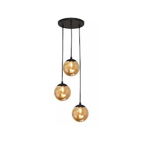 Pendente Preto Triplo para Sala Gourmet V