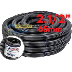 25M Tubo Dreno Corrugado Conduite 2.1/2 65Mm Para Terrenos