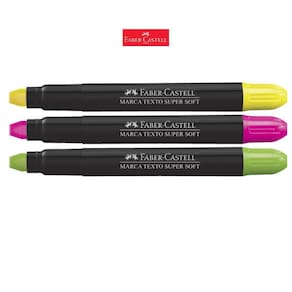 Kit 3 Marca Texto Gel Para Bíblia Faber Castell Supersoft
