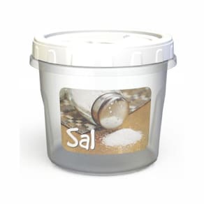 Pote Plástico Para Condimentos 750Ml Com Sal Mb