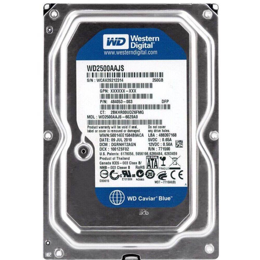 HD Interno Sata WD2500AAJS 250GB 3.5 Caviar SE