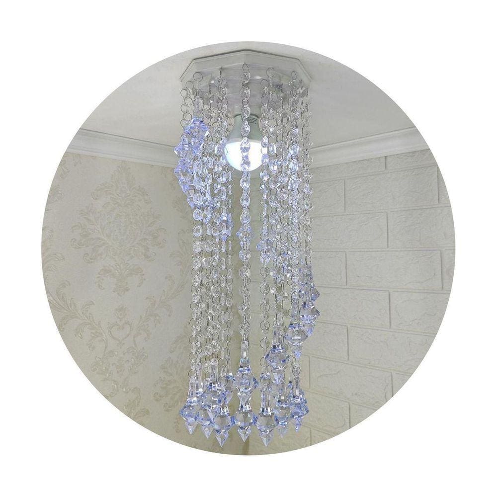 Lustre de Cristal Acrílico Brilhante - Design Moderno