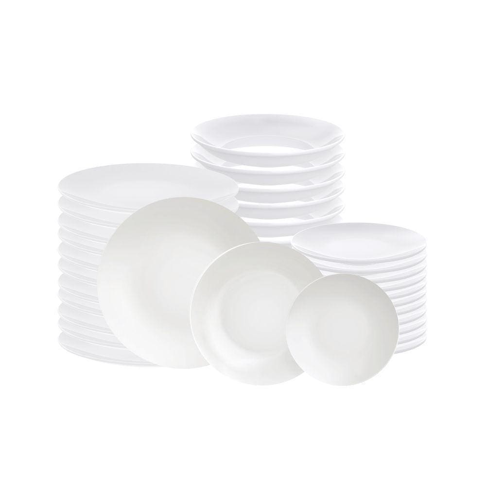 Jogo de Pratos Porcelana Branca Tramontina - 36 Peças