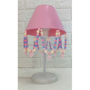 Abajur Infantil Flores Decorar Quartinho De Bebê Menina Rosa