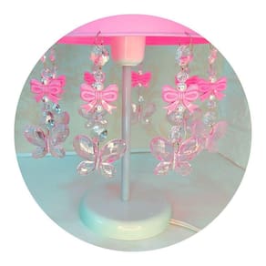 Abajur Para Mesa De Cabeceira Decorar Quarto De Menina Rosa