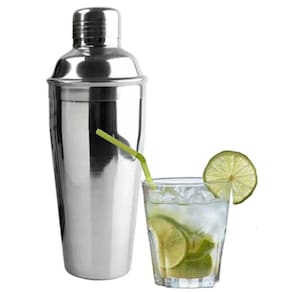 Coqueteleira Inox 500 Ml 3 Peças Drinks Caipirinha Bar
