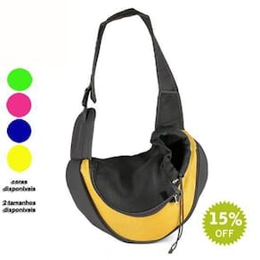 Bolsa Tiracolo Para Pets De Até 4Kgs. Azul Pequena