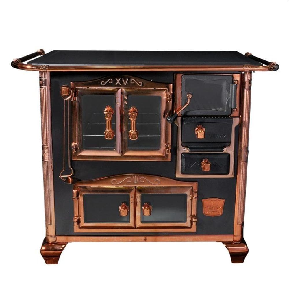 Fogao a Lenha N 1 Princess Preto Rose Gold com Tampa