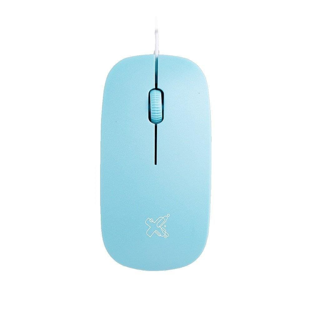 Mouse Maxprint Surface 1.200 DPI com fio, USB 2.0, Azul