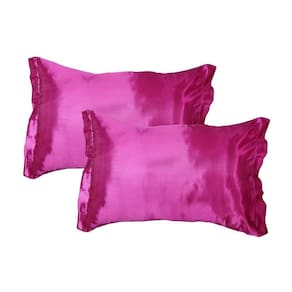 Par Fronhas Cetim Seda Luxo Antifrizz 50x70cm - Magic Enxovais Pink