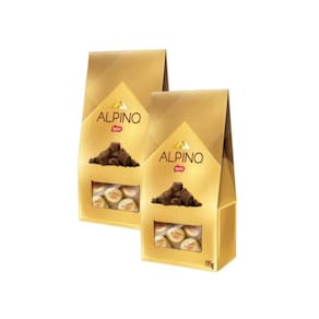 Bombom Alpino ao Leite Presente Nestlé 195 - 2 unid