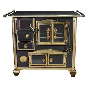 Fogao a Lenha N 1 Princess Preto Gold com Tampa