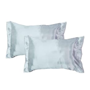 Par Fronhas Cetim Seda Luxo Antifrizz 50x70cm - Magic Enxovais Branco