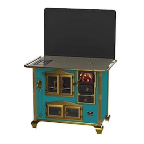 Fogao a Lenha Venax n 2 Imperador Vitreo Turquesa