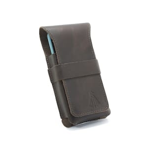 Bainha Capa Couro Protetora Celular Smartphone Nossa Senhora De Aparecida Passador Para Cinto
