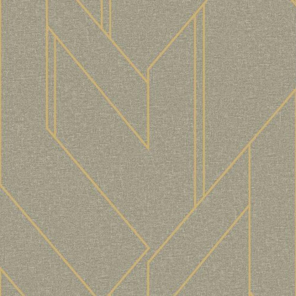 Papel de Parede Bobinex Essencial Geométrico Cinza 4306