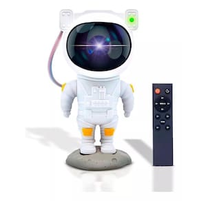 Luminaria De Mesa Astronauta Projetor Galaxia Estrelas Usb