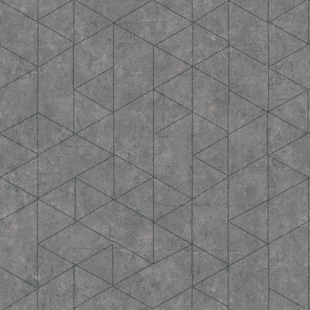 Papel de Parede Bobinex Essencial Geométrico Cinza 4336