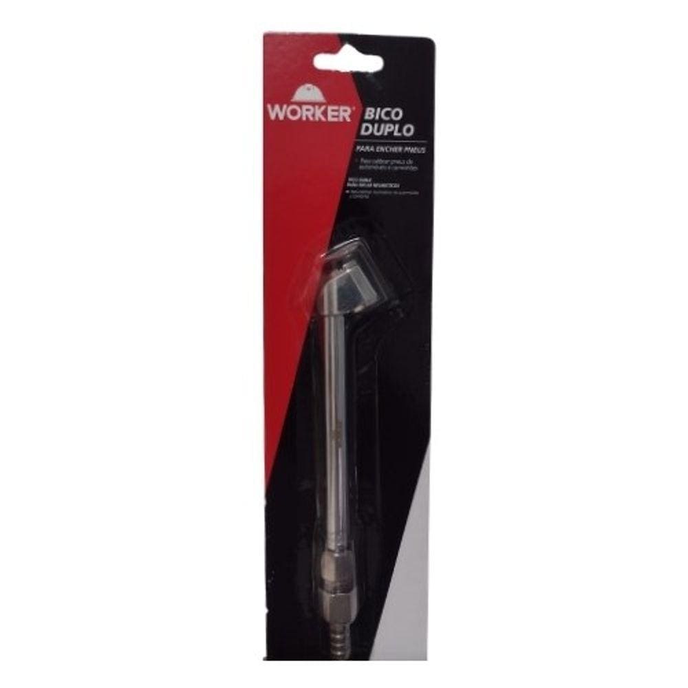 Bico Duplo para Encher Pneus - Worker