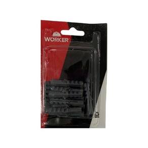 Kit com 5 Buchas Plásticas de 10mm para Parede Maciça - Worker