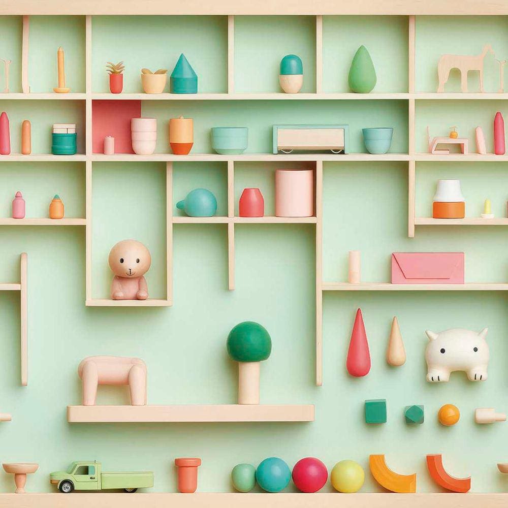 Papel de Parede Auto Colante Quarto Infantil Verde Decorado Lavável Vinilico Quarto Bebê 15m