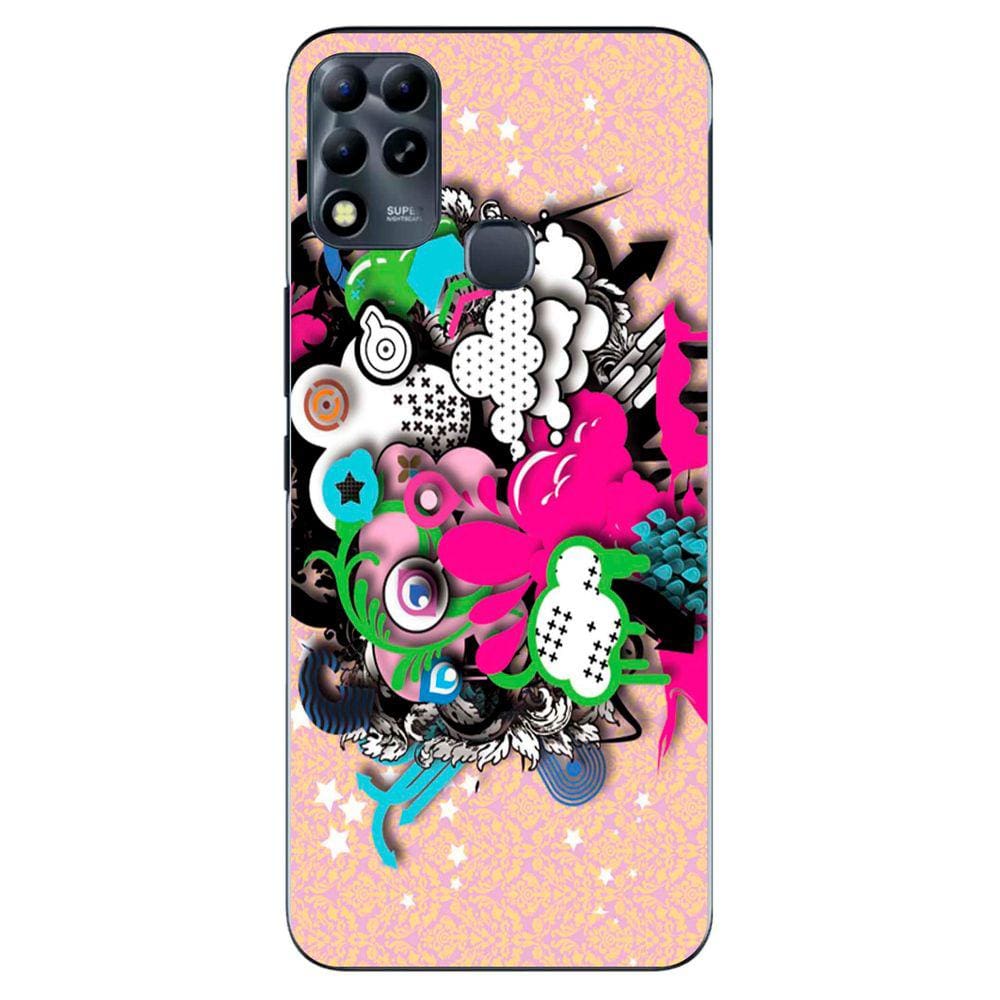 Capa Adesivo Skin104 Verso Para Infinix Hot 11 Play