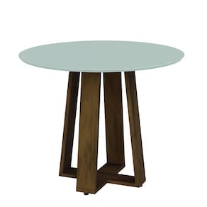 Mesa Redonda Athenas Cedro/Off White Dobuê