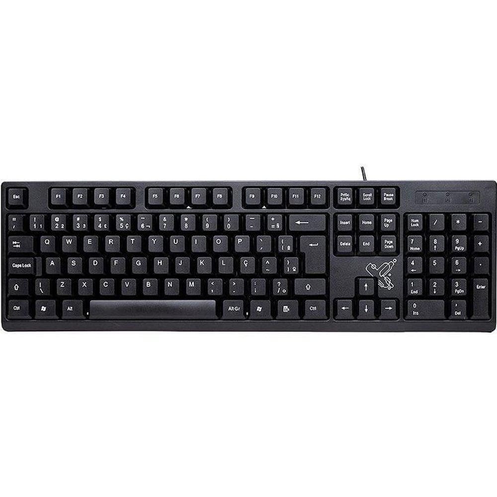 Teclado Usb Universitário Fio Usb2.0 Pt.