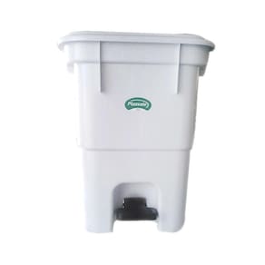 Lixeira 50l C- Pedal Branco Plasvale 12908300