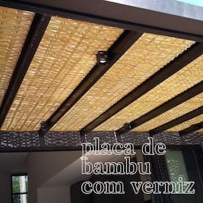 Esteira de Bambu Natural com Verniz 6 placas de 1,00x1,50mt
