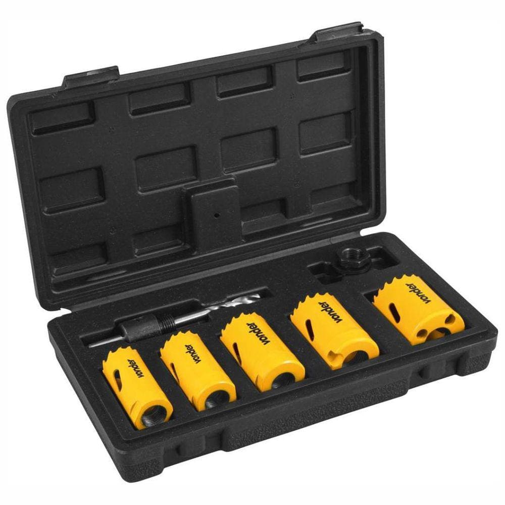 Jogo De Serras Copo Bimetal Com 7 Peças Scv 400 - Vonder