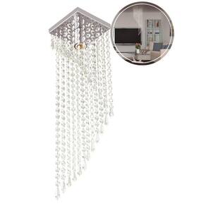 Plafon Gabi Long de Cristal Acrilico Quadrado Magnifico