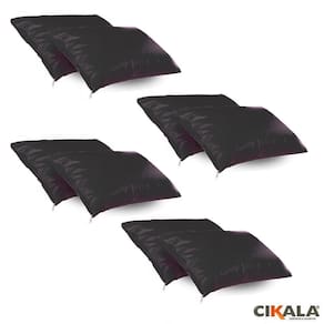 Kit 08 Fronhas Hospitalar Impermeáveis Preta Protetora