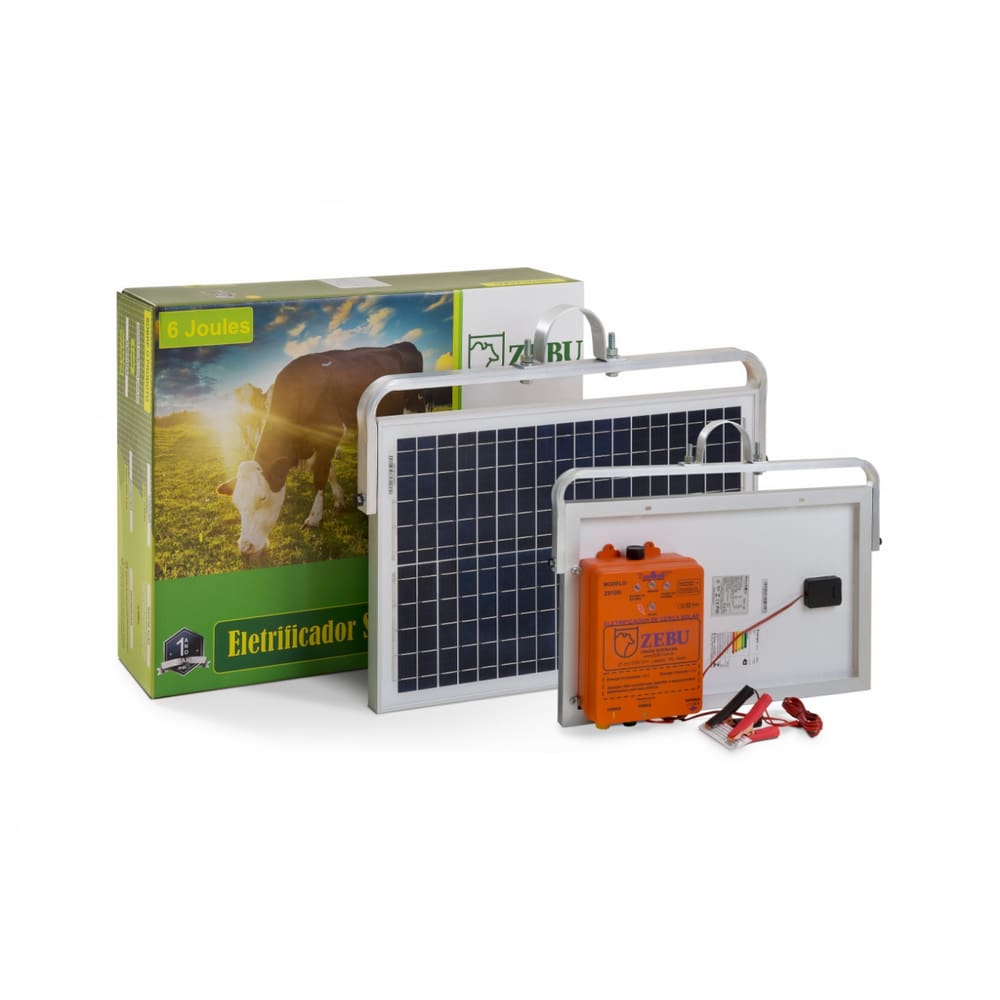 ELETRIFICADOR DE CERCA ELÉTRICA SOLAR ZEBU ZS120i 120KM CHOQUE