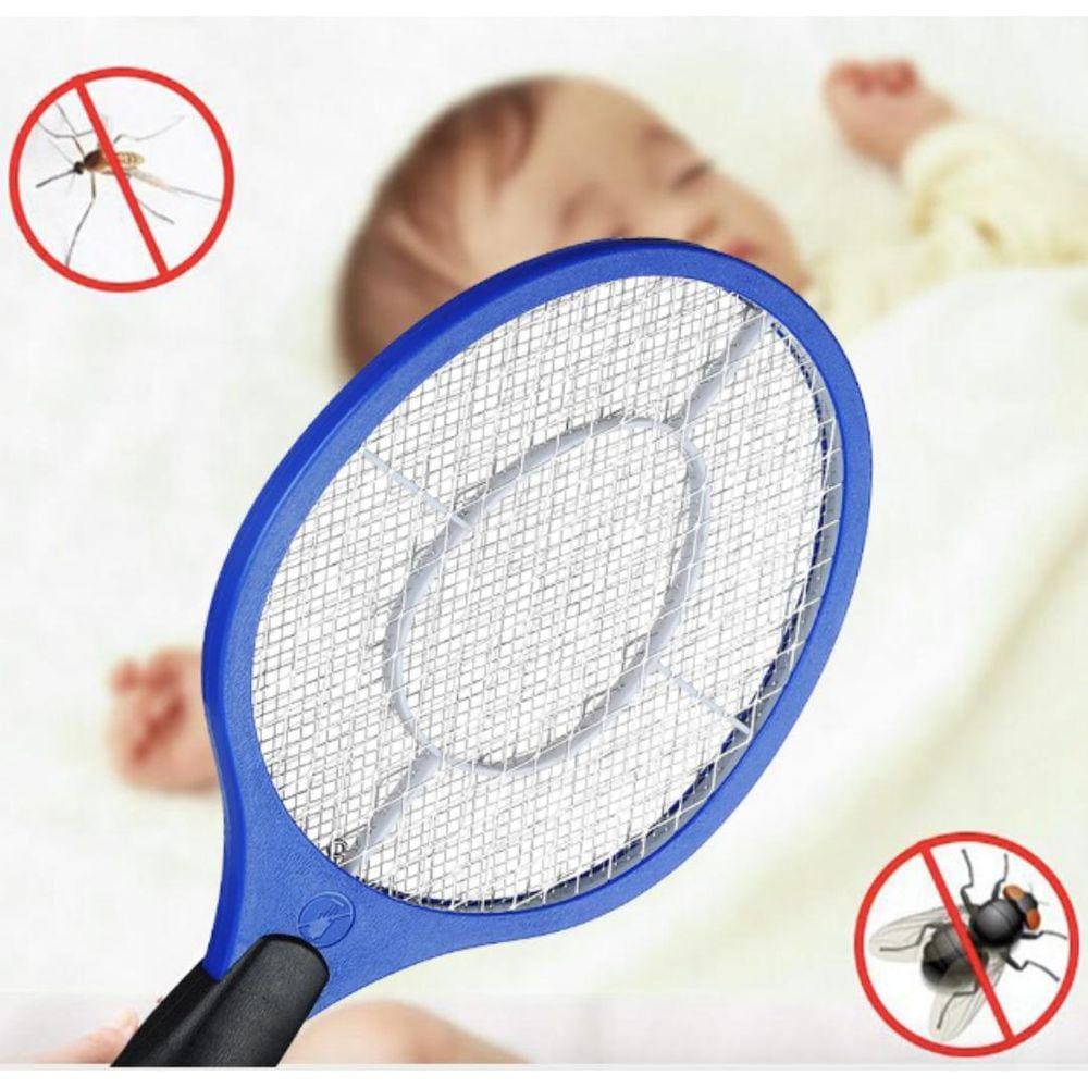 Raquete Elétrica Recarregável Bivolt Mata Insetos +