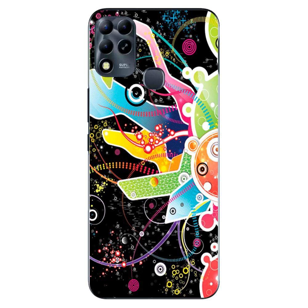Capa Adesivo Skin058 Verso Para Infinix Hot 11 Play