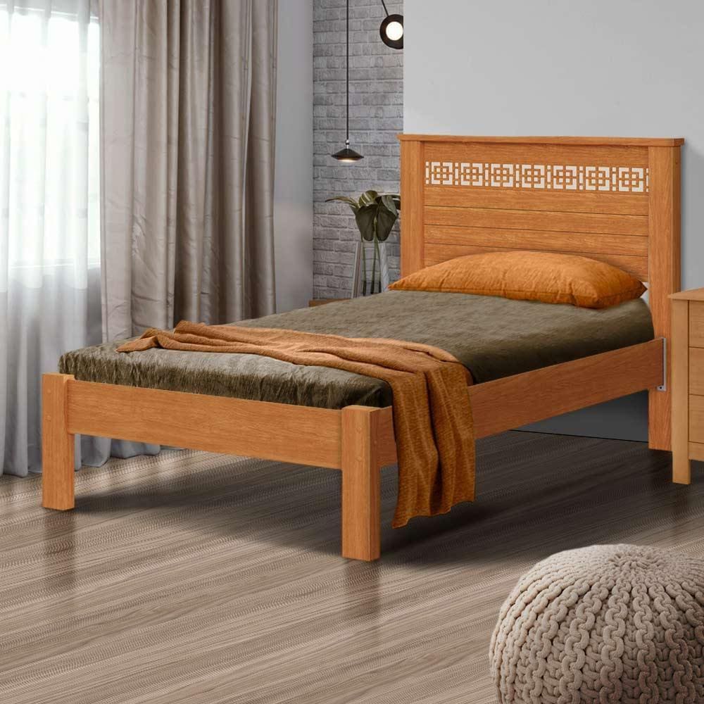 Cama de solteiro com colchão reforçado - Pavi Shop JM