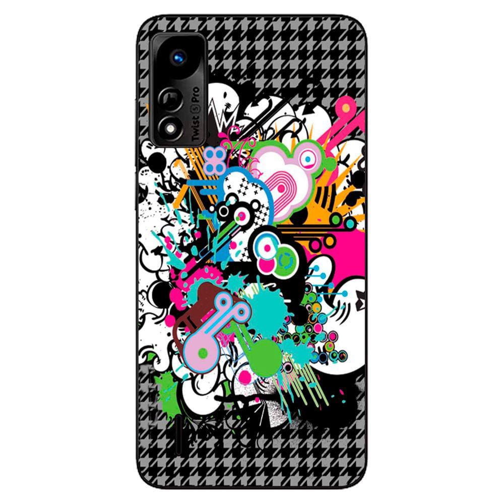 Capa Adesivo Skin022 Verso Para Positivo Twist 5 Pro S640