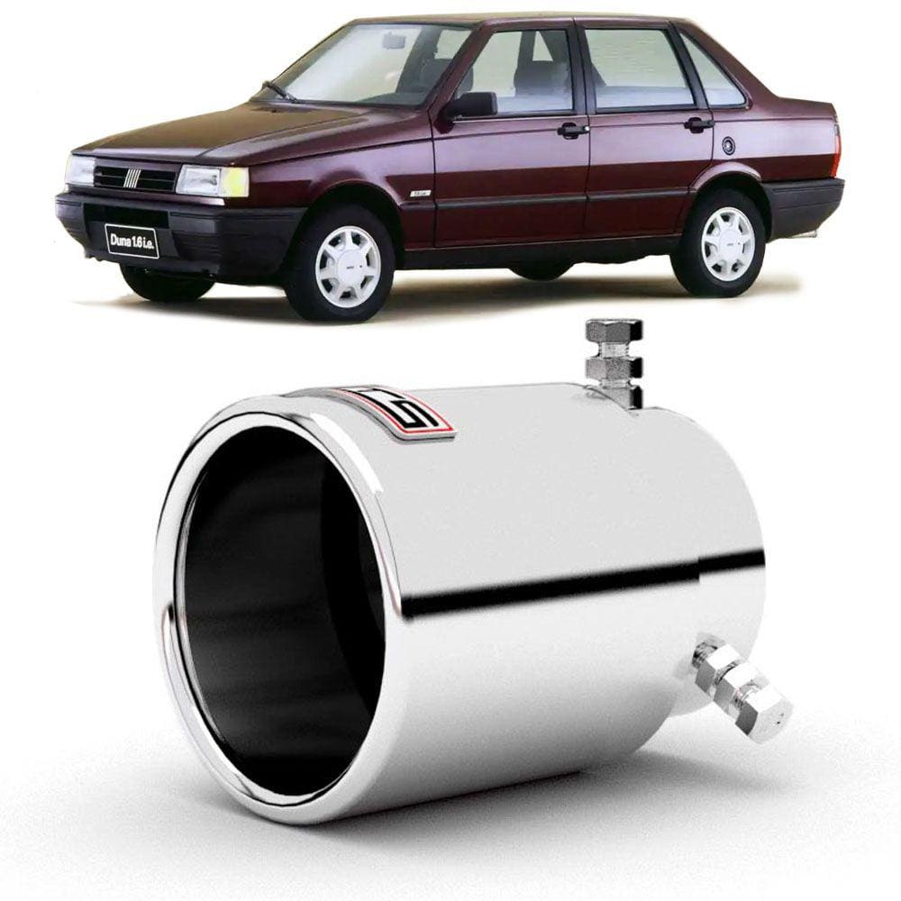 Ponteira Para Escapamento Fiat Prêmio 1985 A 1994 Em Aço Inox