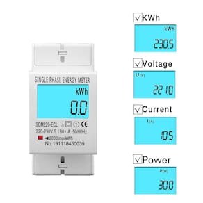 Medidor De Energia Ac Sdm220-Ecl 80A 110220V 60Hz Monofasico