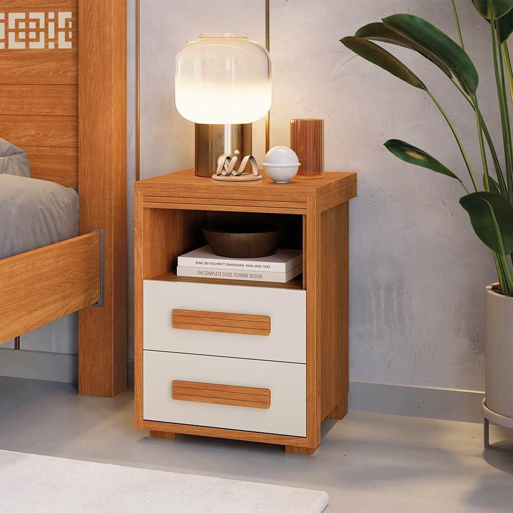 Mesa De Cabeceira Off White Tóquio
