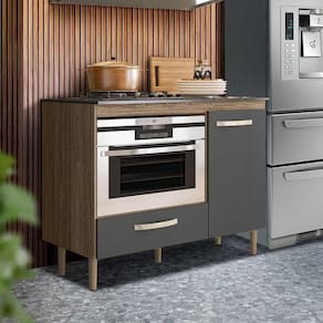 Balcão de Cozinha para Cooktop 4 Bocas e Forno - Flow Shop JM